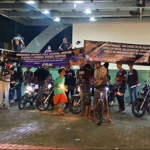 Motociclista morre em acidente em Senador Canedo e motoboys protestam por justiça