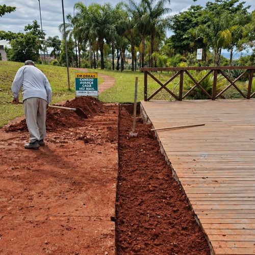 Obras avançam no Parque Boa Vista, em Senador Canedo