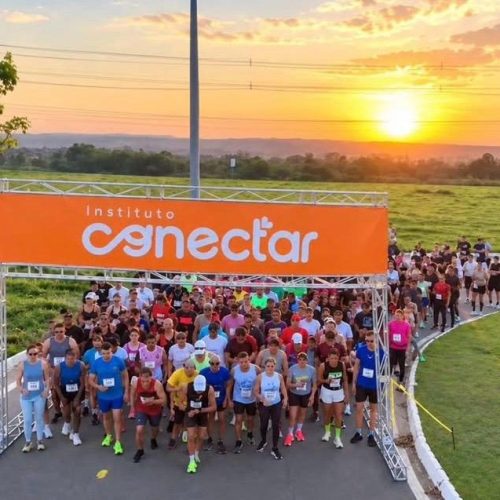 Corrida Conectar Run reúne 350 participantes em Senador Canedo para beneficiar mil crianças