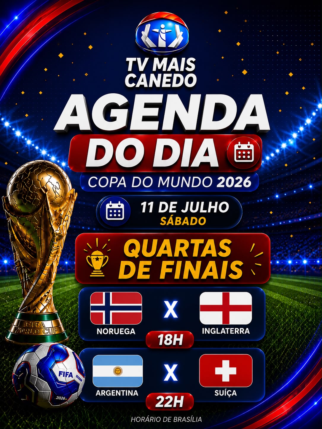 Copa do Mundo 2026: Quartas de final definem os últimos semifinalistas neste sábado
