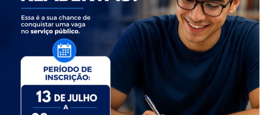 Inscrições para concurso da Câmara de Senador Canedo são reabertas nesta segunda (13)