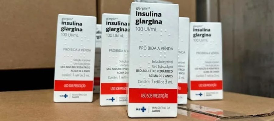 Goiás recebe mais de 8 mil tubetes de insulina glargina para pacientes atendidos pelo SUS