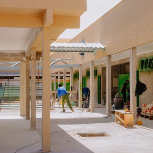 Obra de ampliação da Escola Antônio Evaristo já está quase 80% concluída em Senador Canedo
